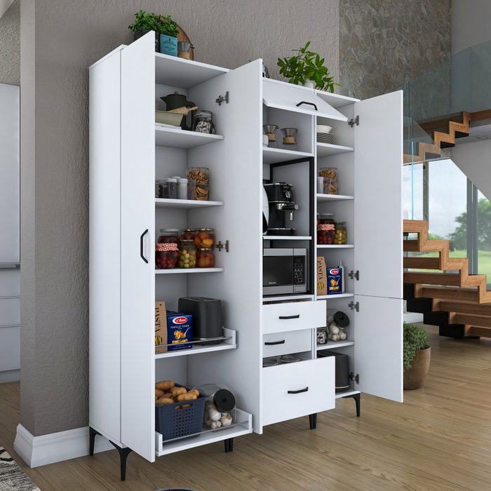 Hanah Home Gabinete Multipropósito Blanco JE144 - 3114 Hanah Home Gabinete Multipropósito Blanco JE144 - 3114